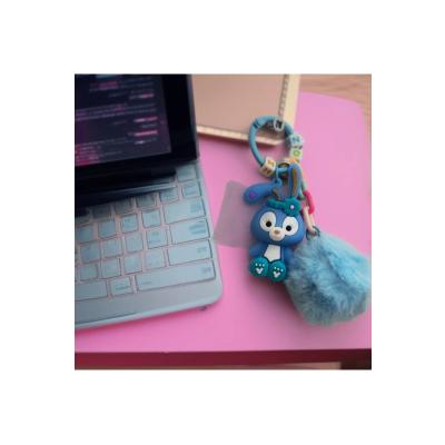 Ponponlu Kawaii tavşan anahtarlık 