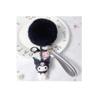 Ponponlu Kuromi anahtarlık 