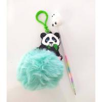 Ponponlu panda anahtarlık 