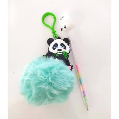 Ponponlu panda anahtarlık 