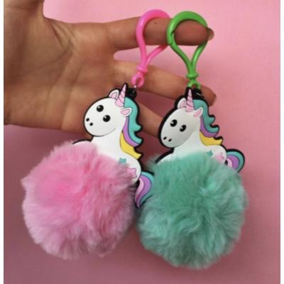 Ponponlu Unicorn anahtarlık 