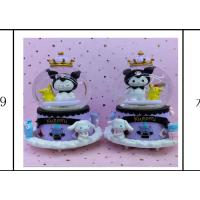 Sanrio kuromi içi dışı dönen dev boy kar küresi 