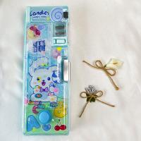 Sulu simli çok yönlü kalem kutu mavi