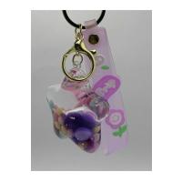 Sulu süslü şekilli anahtarlık 