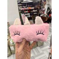 Unicorn boynuzlu kalemlik peluş